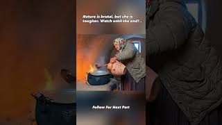 86 Years Old vs -75°C Blizzard! #asmr #survival #blizzard #humanspirit #extremeweather...