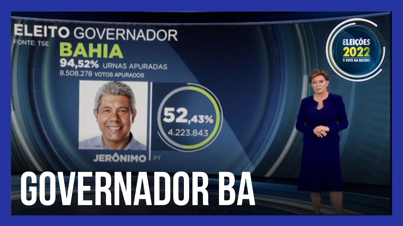 Jerônimo Rodrigues, do PT, é eleito o novo governador da Bahia