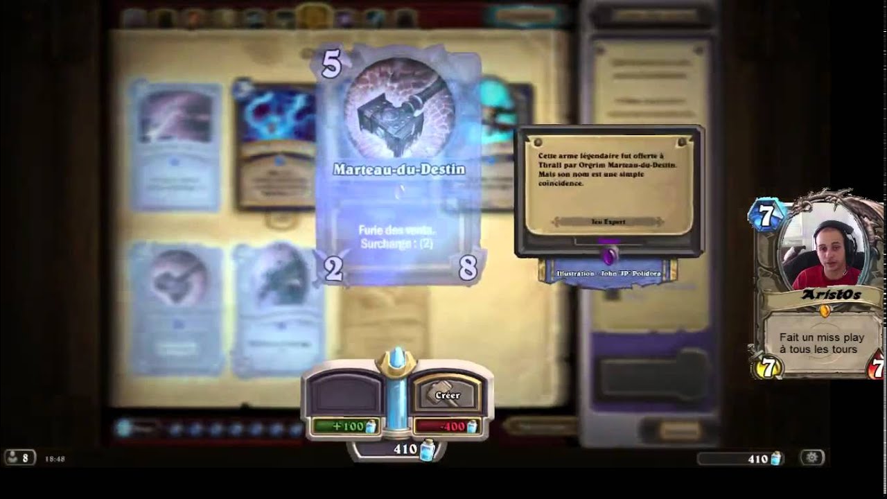 Tuto 6 débutant HearthStone: le craft de cartes