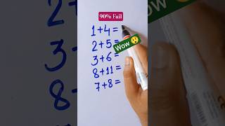 99% Fail This Puzzle! 🧠Quick Brain Test! 😳 #maths #mathstricks #logicpuzzle #reasoning #braintest