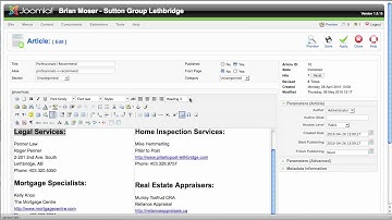 How Do I Edit Page Content in Joomla