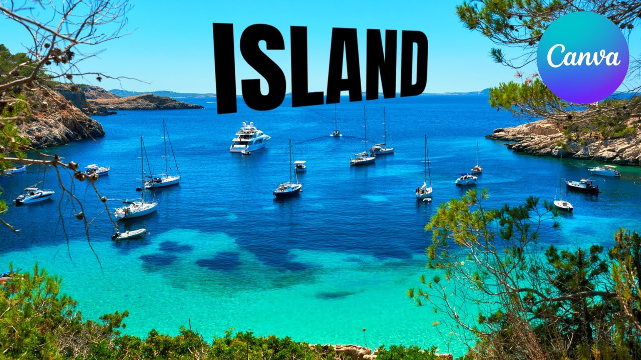 Stunning 3D Poster Design in Canva 🌊 | Island Design Tutorial