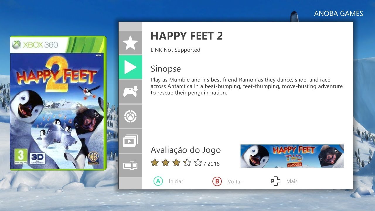 Happy Feet 2 + Filme Happy Feet O Pinguim Xbox 360 - Fenix GZ - 16