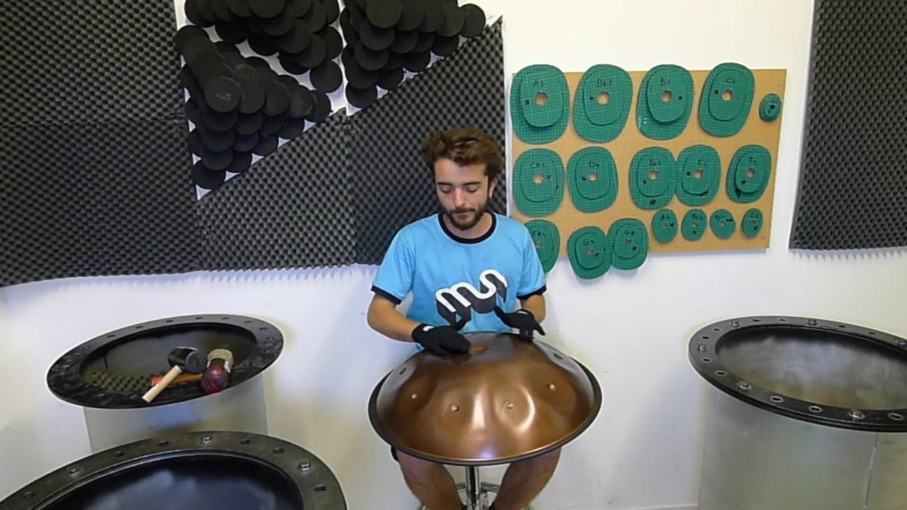 Spacedrum® handpan "Melog Selizir" 9 notes/60cm (with gloves)