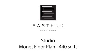 Studio - Monet Floor Plan