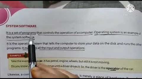 Computer Software, (Class 3), Chapter 2,[Part 2]