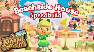 A Cozy Beachside House for Keaton Speed Build Animal Crossing New Horizons Happy Home Paradise