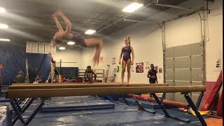 Switch Half + Back Tuck on Beam | August 2018