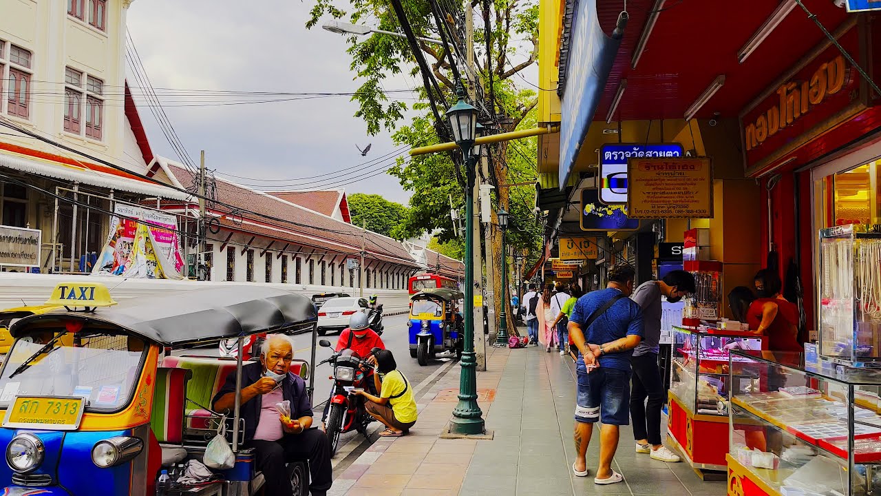 [4K] Part Three Epic Saturday Bangkok Walk Temple Emerald Buddha To Tha Chang Pier, Thailand