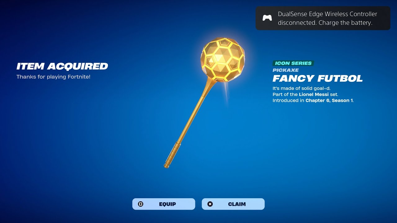 How To Get Fancy Futbol Pickaxe NOW FREE In Fortnite! (FREE Fancy Futbol Harvesting Tool)