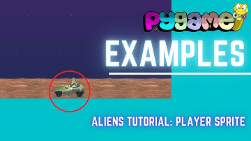 Pygame examples: Aliens Part 2 - Player Sprite
