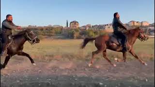 Azerbaycan gence de gardaşlarımızın rahvan atına bindik