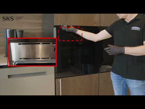 [SKS Built-in Oven] How to open the door using a door bracket