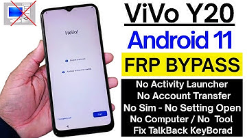 Vivo Y20/Y20s/Y20G/Y20i FRP Bypass 2025 | Google Account Unlock Without PC (Latest Security Update)
