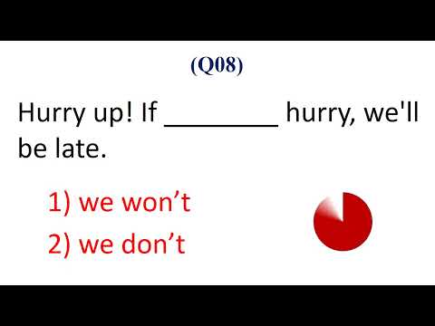 English Grammar Test | When/If | Test Your English