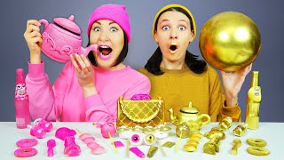 D Vs Pink Food Challenge 음식 챌린지 Mukbang By Pico Pocky