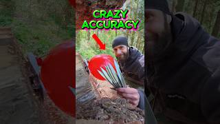 CRAZY ACCURACY #knifethrowing #trickshots #challenge #sports