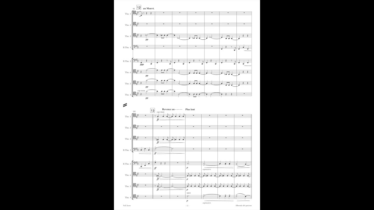 Alborada del gracioso / Maurice Ravel (Trombone Octet)