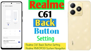 How To Realme C61 Back Button Setting😱Realme RMX3930 System Navigation(Uzzol Technology) screenshot 4
