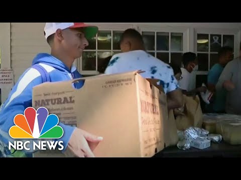 Martha's Vineyard Residents Volunteer To Help As Stranded Migrants Are Moved To Cape Cod Base