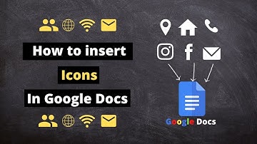 How to Insert any type of icons in Google Docs.