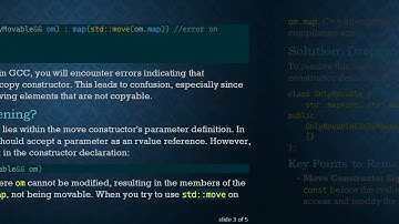 Understanding the Move Constructor Issue with std::map int, std::mutex  in C+ +