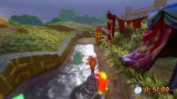 Crash Bandicoot Warped "N. Sane Trilogy": Double Header [1080 HD]