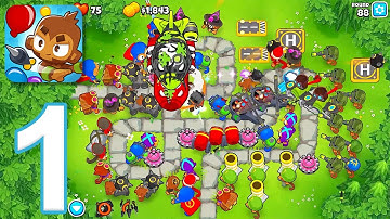 Bloons TD 6+ - Gameplay Walkthrough Part 1 - Tutorial & Monkey Meadow (iOS, Android)