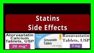 Statin Side Effects | Atorvastatin, Rosuvastatin, Simvastatin Side Effects & Who is at Risk