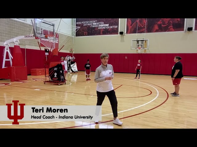 Indiana Basketball Drill - Warmup Shooting with Closeouts