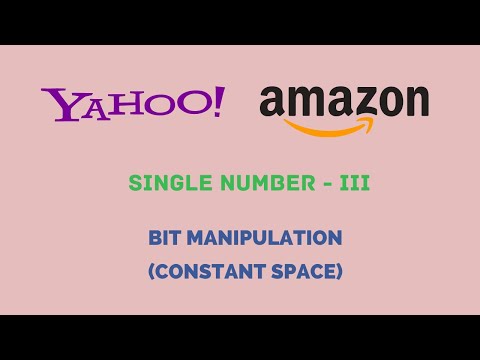 Single Number 3 | LeetCode-260 | Bit Manipulation| Adobe, Amazon, Facebook, Yahoo Interview question