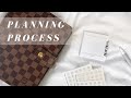 Planning Process | How I Use My Louis Vuitton Damier Ebene GM Agenda | MadyPlans