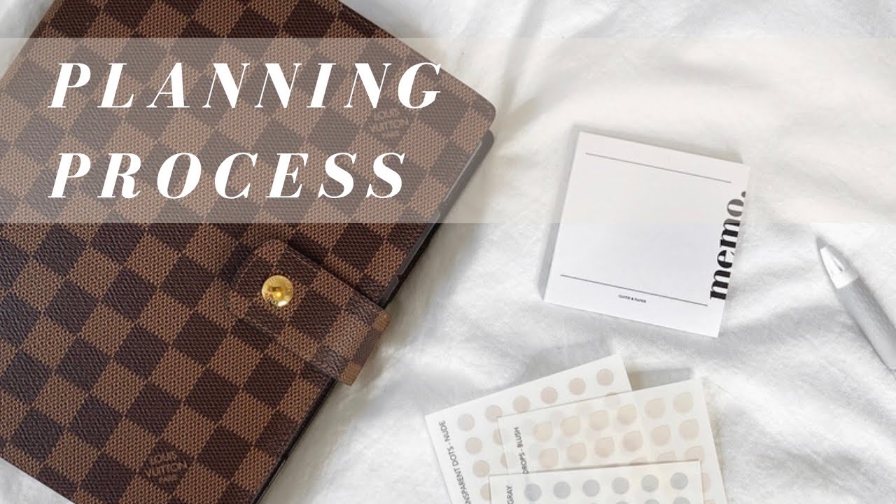 Planning Process, How I Use My Louis Vuitton Damier Ebene GM Agenda