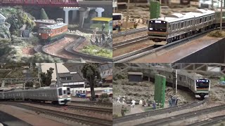 Nゲージ鉄道模型 走行動画集 JR東日本 在来線 東海道線を走る多種多彩な車両たち IN 鉄道模型カフェ浪漫