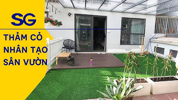 Thiết kế sân vườn đẹp bằng thảm cỏ nhân tạo tại Gò Vấp | Cỏ nhân tạo SG