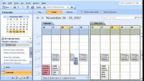 Outlook 2007 - Calendar Sharing Options