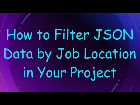 How to Filter