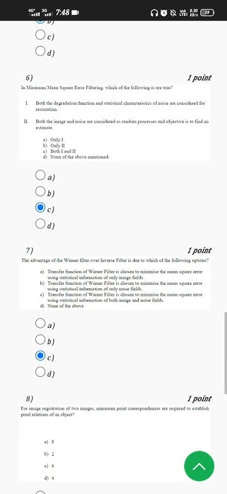 Digital Signal Processing Nptel Assignment Answers Nptel Digital Image Processing week 10 assignment answers #