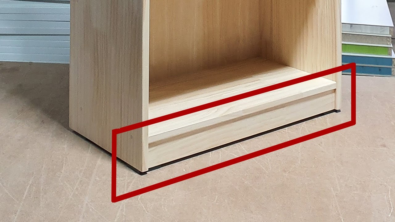 걸레받이 만들기(목공기초) how to build a bookcase skirting YouTube