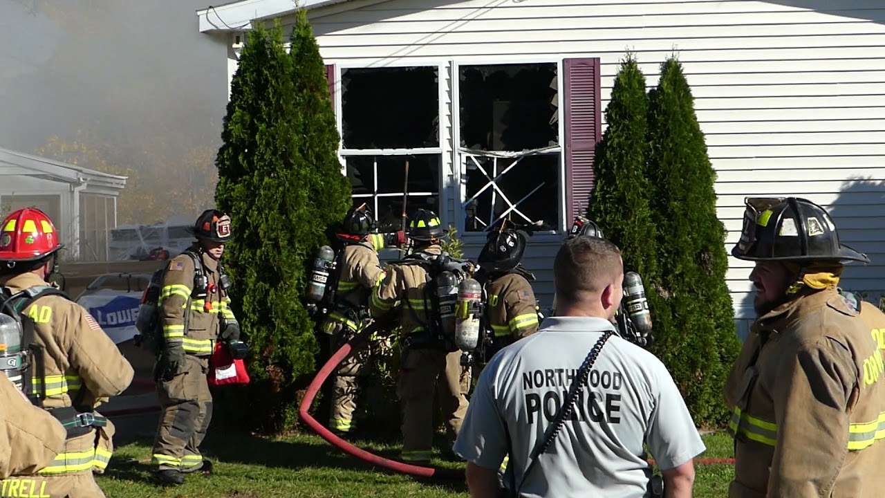 Two alarm building fire, Esther Ln., Northwood, N.H. 10/23/21 2 YouTube