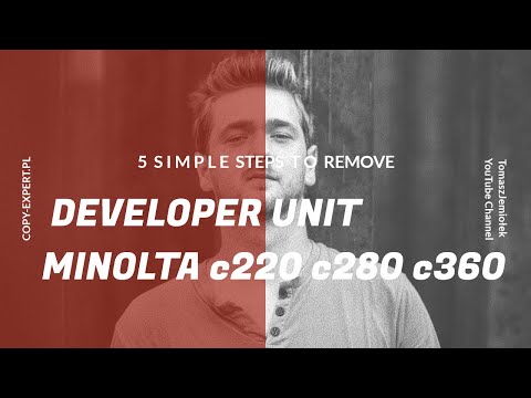 Developing section replacing MINOLTA Bizhub c220 c280 c360