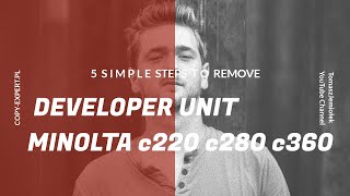 Developing section replacing MINOLTA Bizhub c220 c280 c360