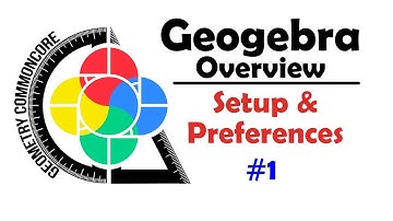 Geogebra Overview - 1 - Setup & Preferences