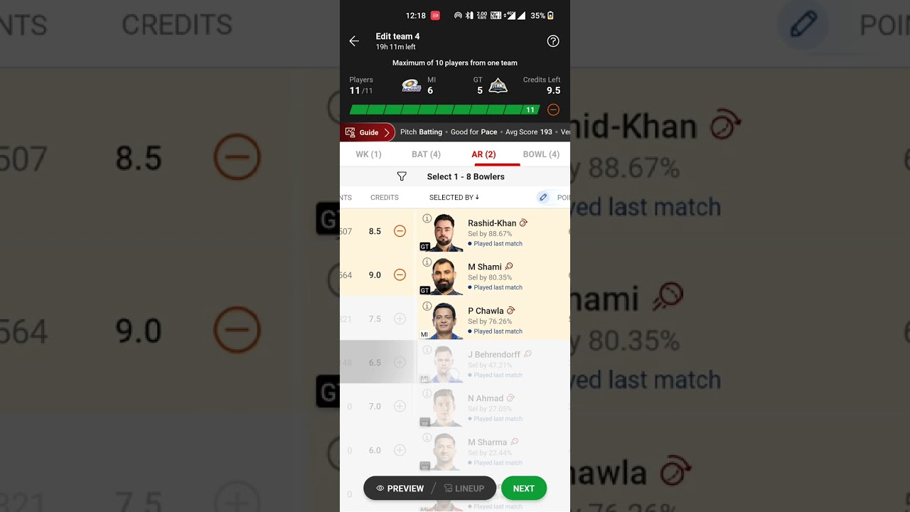 Today Dream 11 Prediction Team |GT VS MI | 