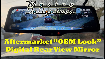 Master Tailgaters digital rear view mirror with DVR