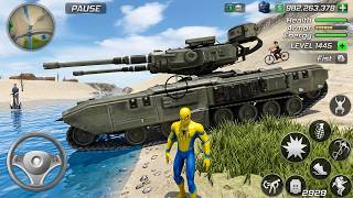 Amazing Spider Superhero Army Tank in Open World Game - Android Gameplay screenshot 1