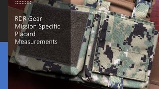 RDR Gear Mission Specific Placard (MSP) Review - The Gun Toter