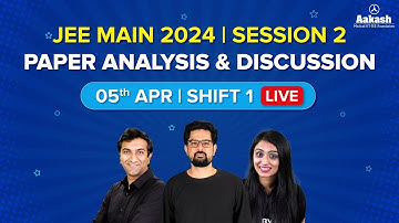 JEE Main 2024 April Attempt Paper Analysis and Discussion | 5th April Shift 1