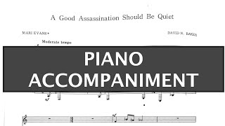 A Good Assassination Should Be Quiet (David N. Baker) - Piano Accompaniment/Original Key