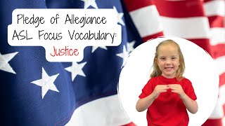 Focus Vocabulary (ASL) - Justice